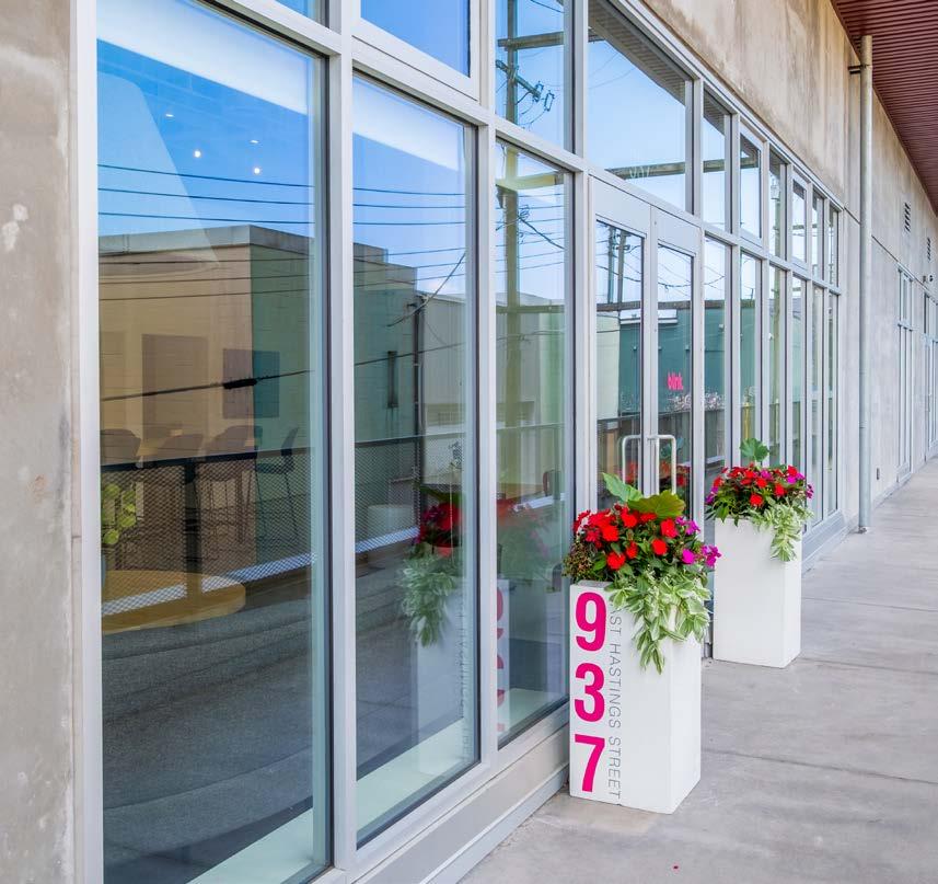 937 East Hastings — street-level glass frontage